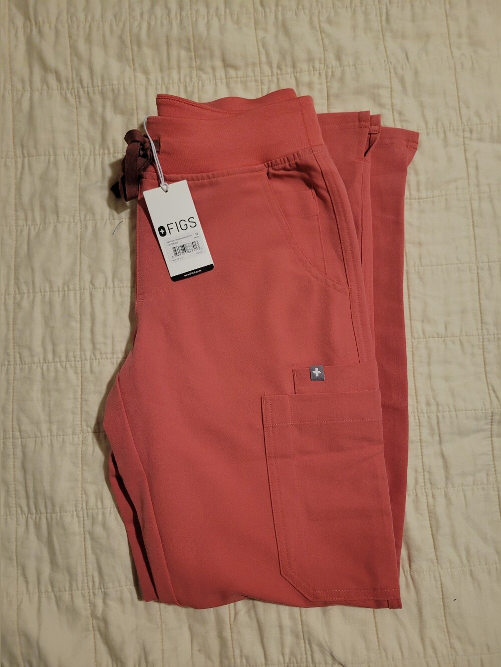 Figs Women's Yola Scrub Pants in Desert Rose - XS
